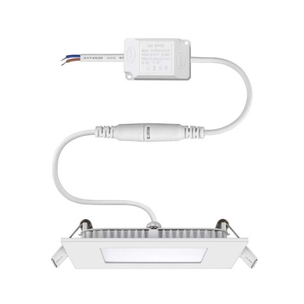 PAINEL LED EMB 06W 12X12 AM2700K ELGIN