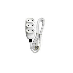 EXTENSAO 03M PL 2P 2X0,75 BCO ILUMI