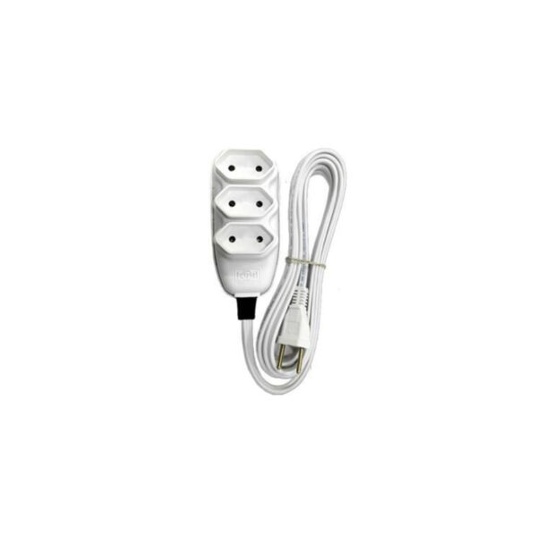 EXTENSAO 05M PL 2P 2X0,75 BCO ILUMI