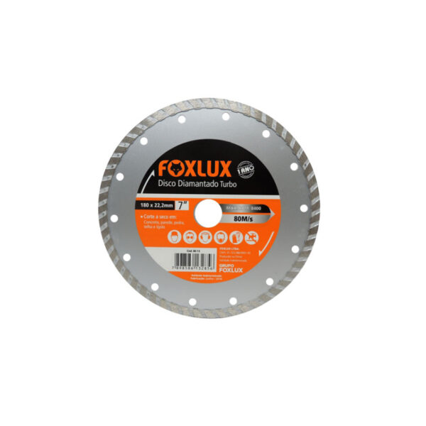 DISCO DIAMANTADO TURBO 07 180X22MM FAMASTIL 80.13 80.13