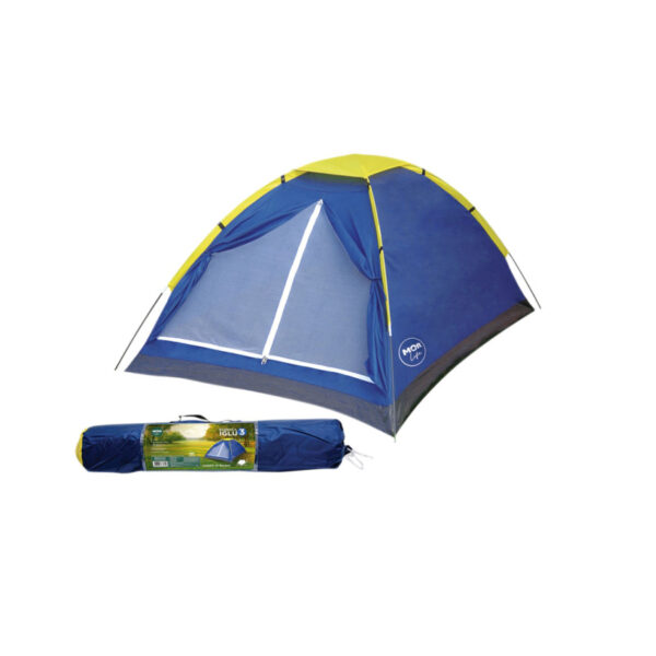 BARRACA CAMPING IGLU 3 PESSOAS 2,05X1,60X1,15M MOR