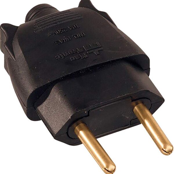 PINO MACHO 180º 2P 10A PTO MECTRONIC