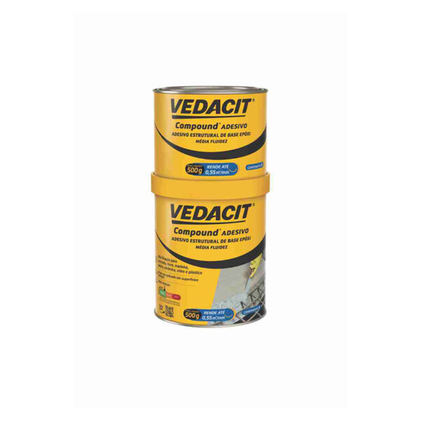 COLA ADESIVO ESTRUTURAL COMPOUND 1KG VEDACIT