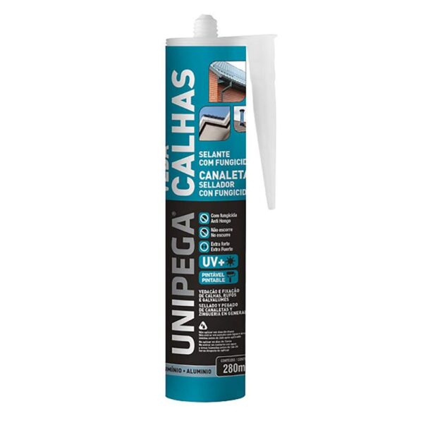 VEDA CALHA ACRILICO 280G ALUMINIO UNIPEGA