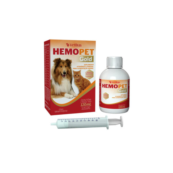 SUPL VITA CAO/GATO HEMOPET GOLD 30ML VETBRAS VET01130