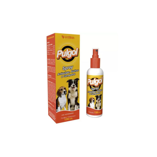 ANTIPULGAS SPRAY PULGOL 120ML VETBRAS VET01081