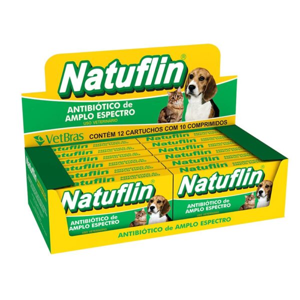 ANTIBIOTICO NATUFLIN CAO/GATO C/10 COMP NATURRICH NAT310