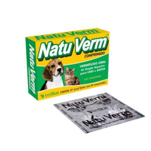 VERMIFUGO CAO/GATO 4CP NATU VERM NATURRICH NAT300