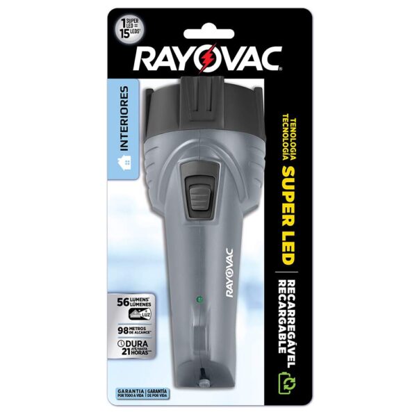 LANTERNA 1LED RECARREG BIV RAYOVAC