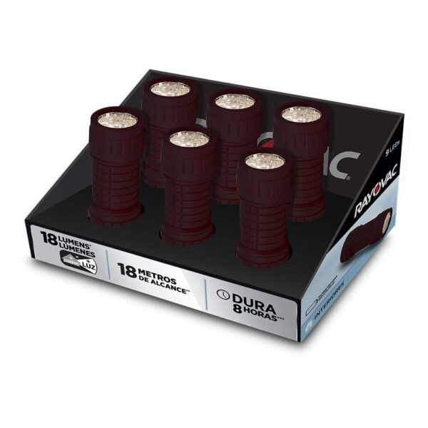 LANTERNA 9LED 3 PILHAS AAA RAYOVAC