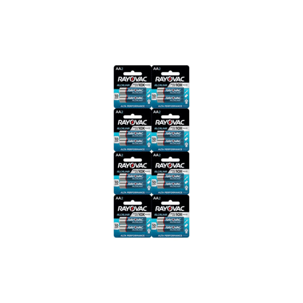 PILHA ALCALINA AA PEQUENA 8X2 BLISTER RAYOVAC