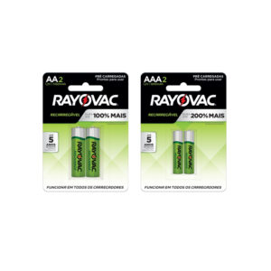 PILHA RECARREGAVEL AAA PALITO RAYOVAC
