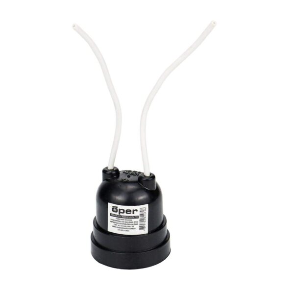 SOQUETE E27 C/RABICHO NYLON PT OPER