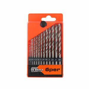 JOGO DE BROCA ACO RAPIDO 13 PCS OPER