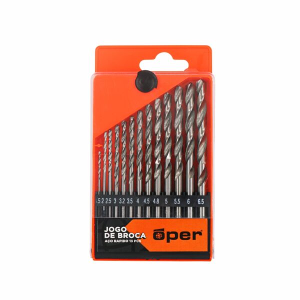 JOGO DE BROCA ACO RAPIDO 13 PCS OPER