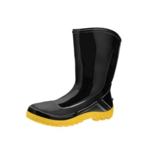 BOTA PVC CANO MEDIO PTA/AML 45 S/FORRO MARL