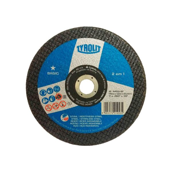 DISCO CORTE INOX 9X1,9X7/8 BASIC TYR