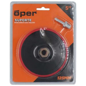 SUPORTE P/ DISCO LIXA VELCRO 5" 125MM OPER