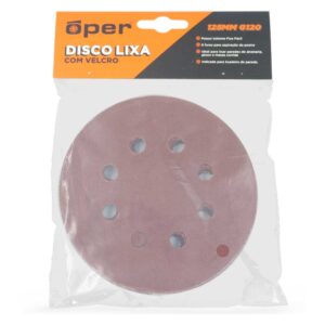 DISCO LIXA C/ VELCRO 125MM A040 C/10 OPER