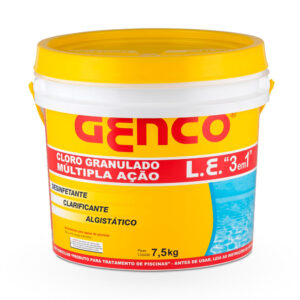 CLORO PISCINA MULTIACAO 07,5KG 3X1 GENCO