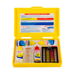 ESTOJO TESTE PISCINA 3X1 PH/CL/ALCALINIDADE GENCO