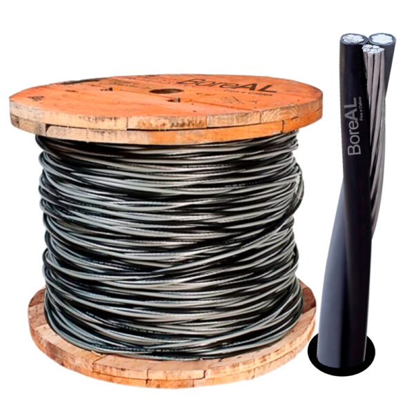 CABO ALUM TRIPLEX ISO 1KV 10.00MM 500MT BOREAL