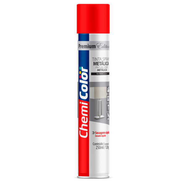 TINTA SPRAY METALICA 250ML VRM CHEMICOLOR