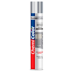 TINTA SPRAY METALICA 250ML CROM CHEMICOLOR