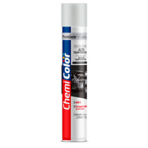 TINTA SPRAY ALTA TEMP 250ML BCO FOSCO CHEMICOLOR