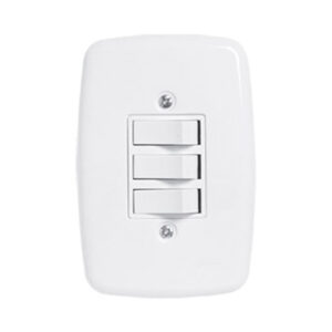 INTERRUP 3TC SIMPLES C/PL 2X4 10A PLUZIE