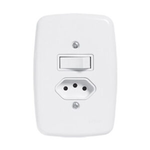 INTERRUP 1TC SIMPLES+1TOM C/PL 2X4 10A PLUZIE