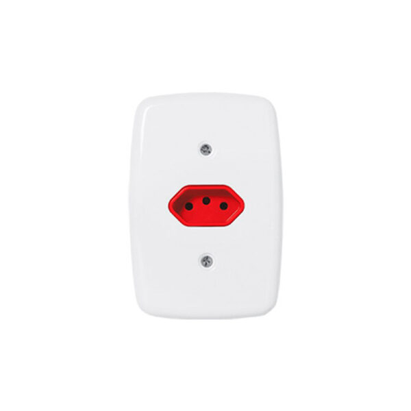 TOMADA SIMPLES C/PL 4X2 VRM 20A PLUZIE