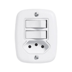 INTERRUP 2TC SIMPLES+1TOM C/PL 2X4 20A PLUZIE