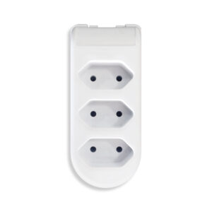 TOMADA BARRA 3ENT BCA 10A 2P PLUZIE