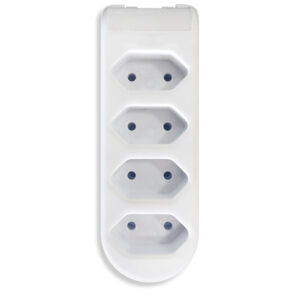 TOMADA BARRA 4ENT BCA 10A 2P PLUZIE