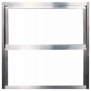 JANELA BASCULANTE ALUM VIDRO NAT 2F 30X30 QUALITY