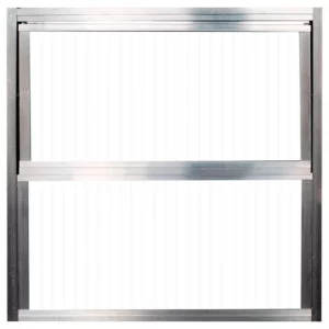 JANELA BASCULANTE ALUM VIDRO NAT 2F 40X40 QUALITY