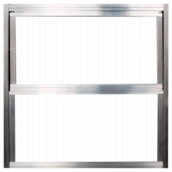 JANELA BASCULANTE ALUM VIDRO NAT 2F 40X40 QUALITY