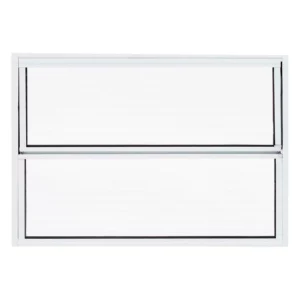 JANELA BASCULANTE ALUM VIDRO BCO 2F 60X40 QUALITY