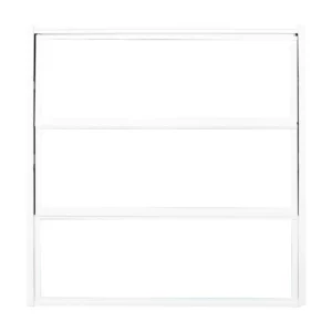 JANELA BASCULANTE ALUM VIDRO BCO 3F 40X60 QUALITY