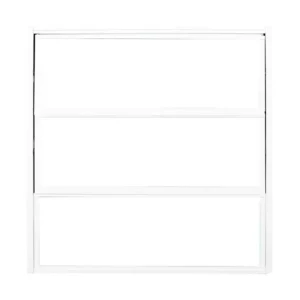 JANELA BASCULANTE ALUM VIDRO BCO 3F 60X60 QUALITY