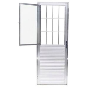 PORTA POSTIGO ALUM VIDRO NAT 80X210 ESQ QUALITY
