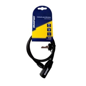 CADEADO BICICLETA CHAVE 60CM BRASFORT